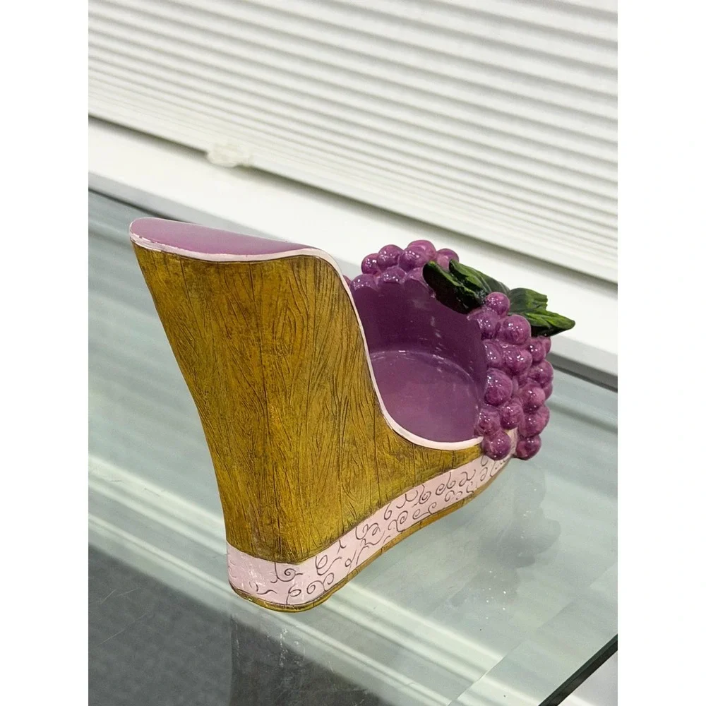 Grape Shoe Wine Holder 9.5